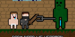 Baby Noob vs Heroman 2 Player